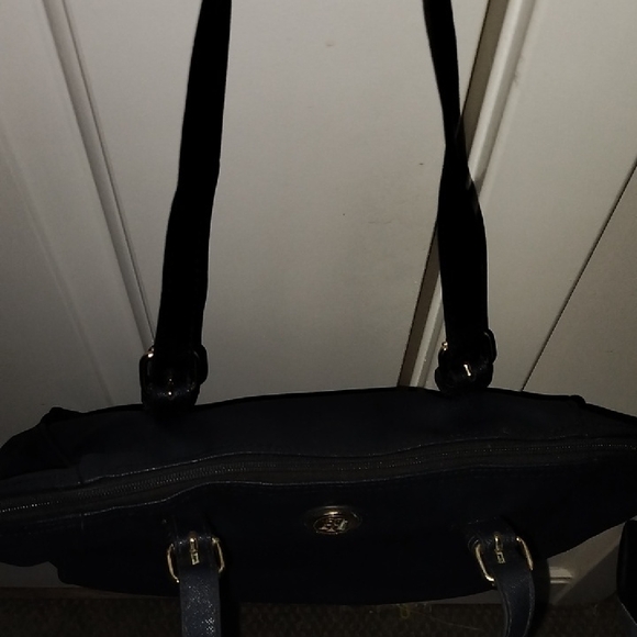 Black Tote Bag with Gold Accents - Picture 5 of 7